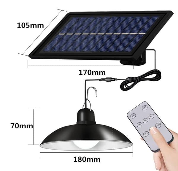 Solar Lights Outdoor - Double Head, 50W, 5.5V, 1 pc