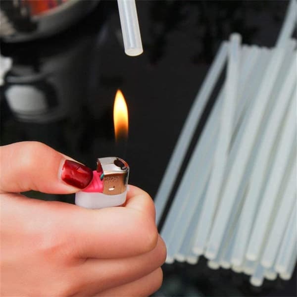 Transparent Hot Glue for Fast Heating, Hot Melt Glue Sticks Offering Good Flexibility and Gloss
