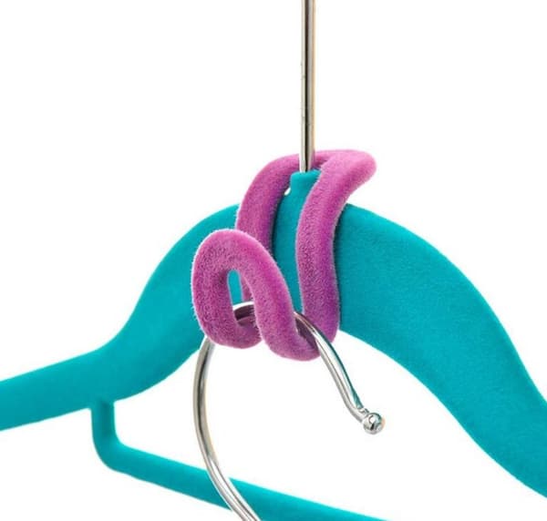 30 Pcs Mini Small Hooks Non-slip Hanging Hooks - Red, Purple, Blue, 4CM*2.5CM*0.4CM