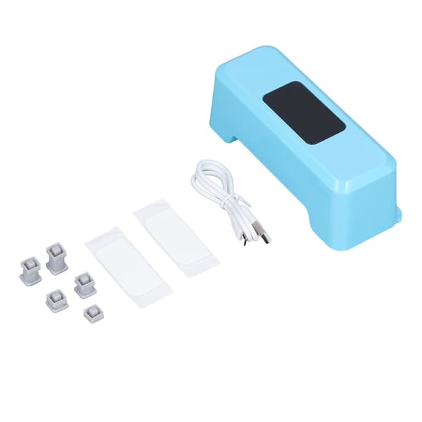 Automatic Touchless Toilet Flusher External Infrared 0.25S Induction Smart Toilet Flushing Sensor Blue