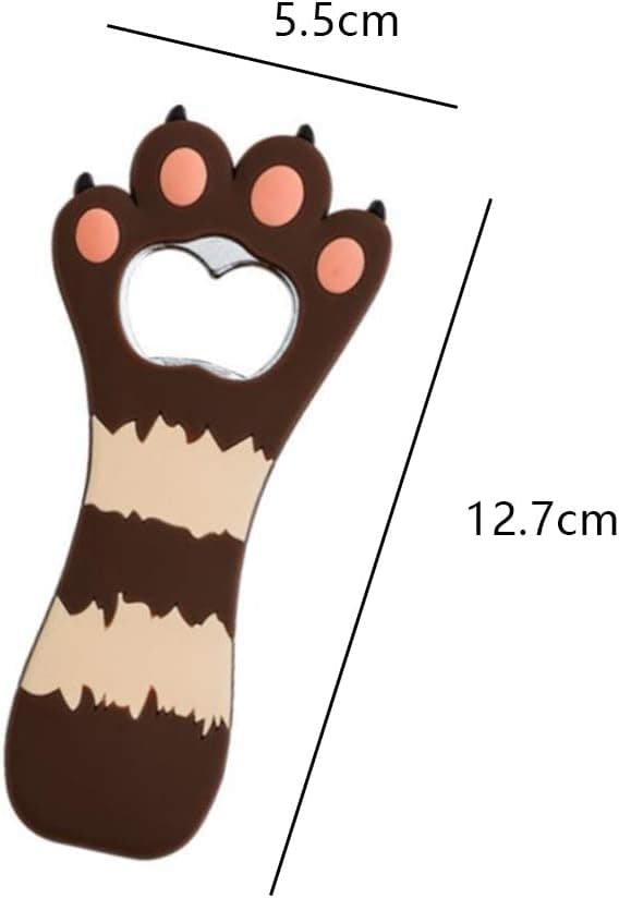 2 st kattklo flasköppnare magnetisk kylskåpsmagnet
