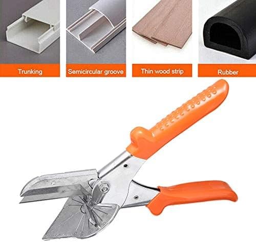 Precision Miter Shears for Angle Cutting, Adjustable from 45 to 135 Degrees, High-Precision Engraving Scale, Multifunctional Cable Cutter for Soft Materials