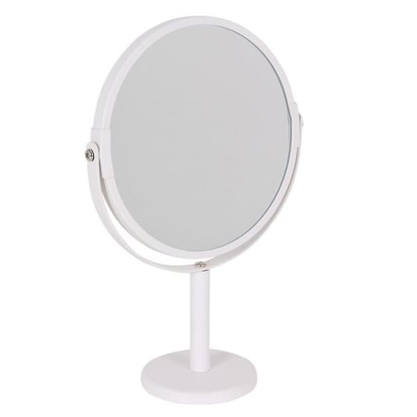 Double-sided mirror with magnification white white