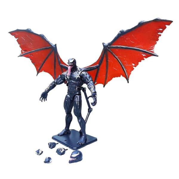 1 sæt Venom-figur, tovinget symbiot, bevægelige led, karakterminifigurer, samleobjekt, filmversion, actionfigur