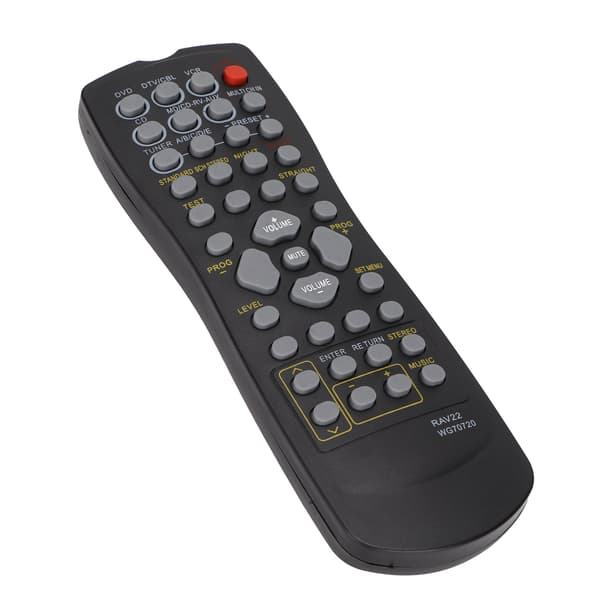 RAV22 WG70720 Erstatningsfjernkontroll Passer for RXV340 RXV350 RXV357 RXV359 RXV420 DVD-mottaker