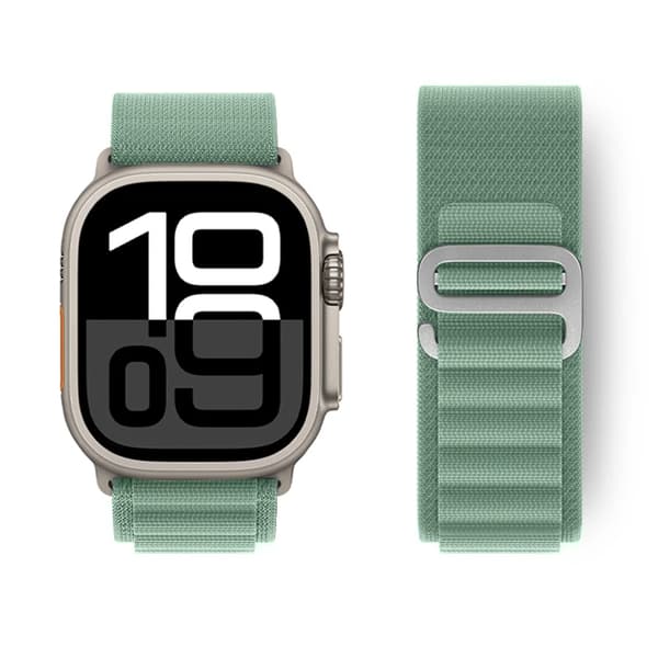 Alpine Loop Armbånd til Apple Watch Ultra 49mm 45mm 41mm Lysegrøn