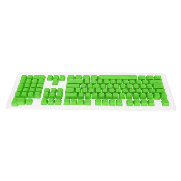 PBT Keycaps 106 Keys 2 Color Injected OEM Height Light Transmitting Custom Keys for Mechanical Keyboard Cheese Green