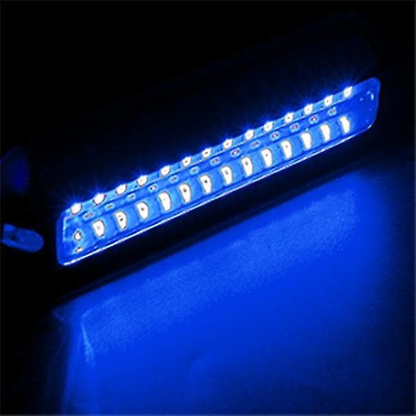 2 stk 42 LED båd drænlys båd agterlys blå undervands ponton marinelys