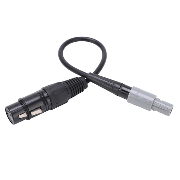 Aviation Headset Adapter 6-Pin LEMO to 5-Pin XLR High-Density Sponge Helicopter Headset Adapter