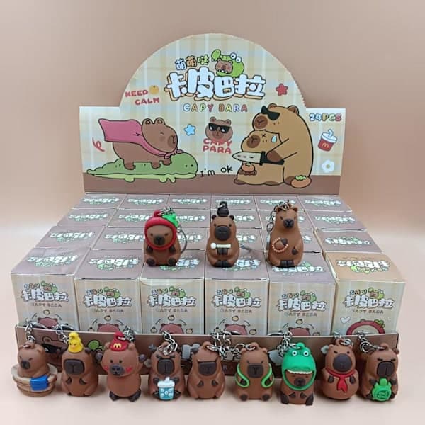 24-delars Capybara Jul blind box set Adventskalender lyckoamulett ornament barnpresenter