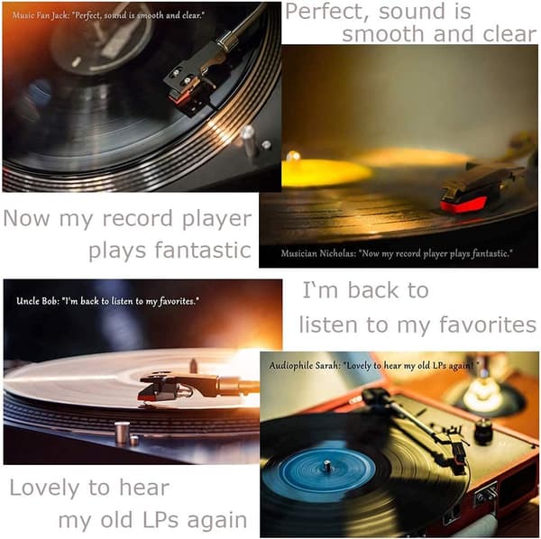Universal Replacement Needle for Turntables, High-Quality Turntable Needles Ensuring Pure Sound Reproduction