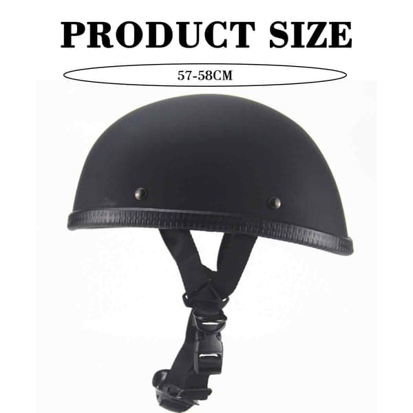 Half-shell helmet for adults, impact-resistant lightweight helmet with adjustable length and DOT-approved certification, open helmet for