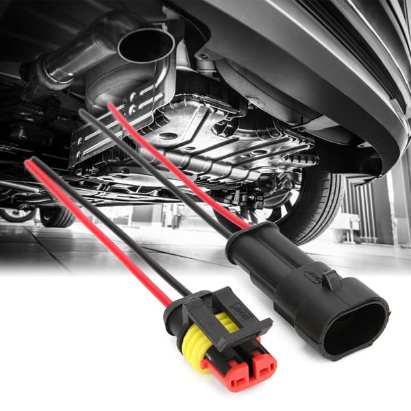 5 Set 1/2/3 Pin Waterproof Electrical Car Connector with Wire Cable 2P