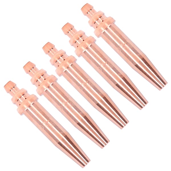 5 PCS Isobaric Cutting Tips Acetylene Torch Nozzle Replacement Gas Welding Consumables G02-0