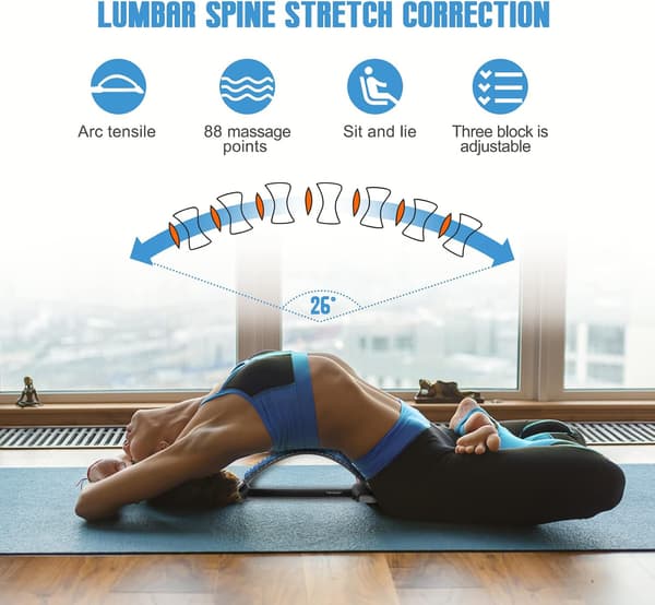 Back Massager, Relieves Lower and Upper Back Pain