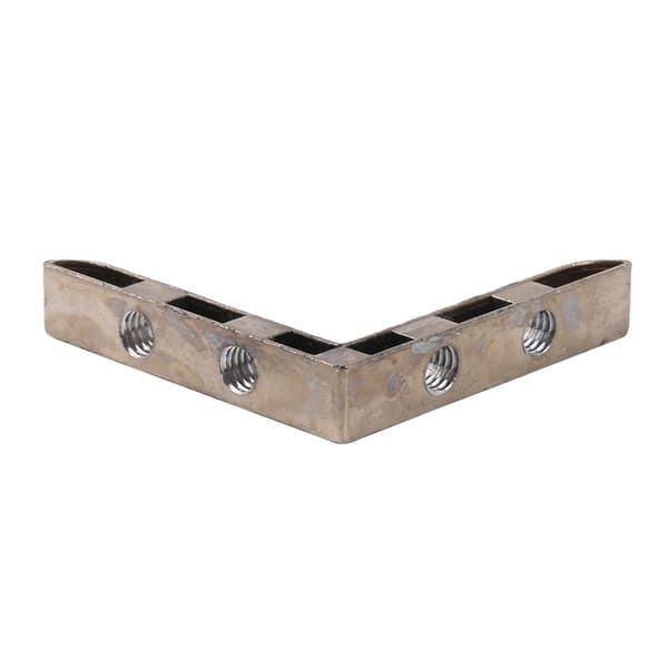 Aluminium Profiles 4040 Series L-shaped Inner Corner Set of 4 Silver