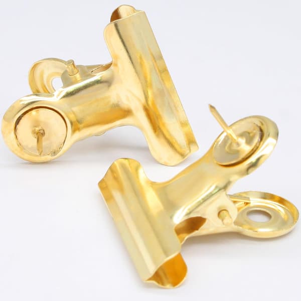 Gullfargede tegnestiftklemmer Gold