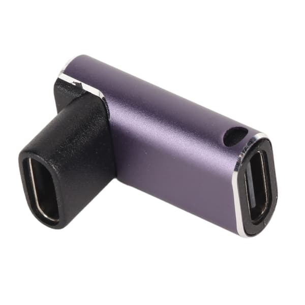 USB C suorakulmainen sovitin tukee PD 240W pikalatausta 40Gbps 8K 60Hz projektionäyttöä LED-valolla Thunderbolt 3 4:lle
