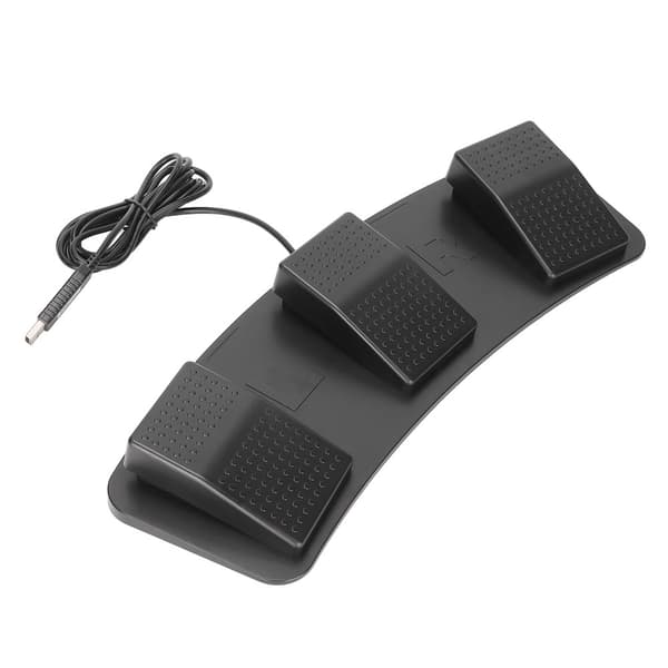 USB trippel fotpedal, multifunksjonell mekanisk bryter for spill og fabrikktesting