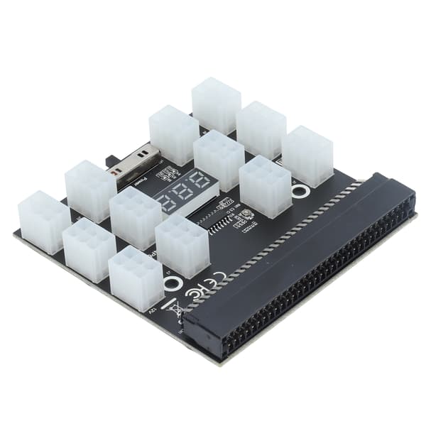 Breakout Board Strømforsyningsadaptermodul 12 porte 6-benet digitalt display til HP-server