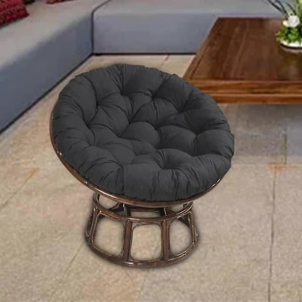 60x60cm Udendørs Sædehynde Terrassehynde til Rattan Hængende sort sort