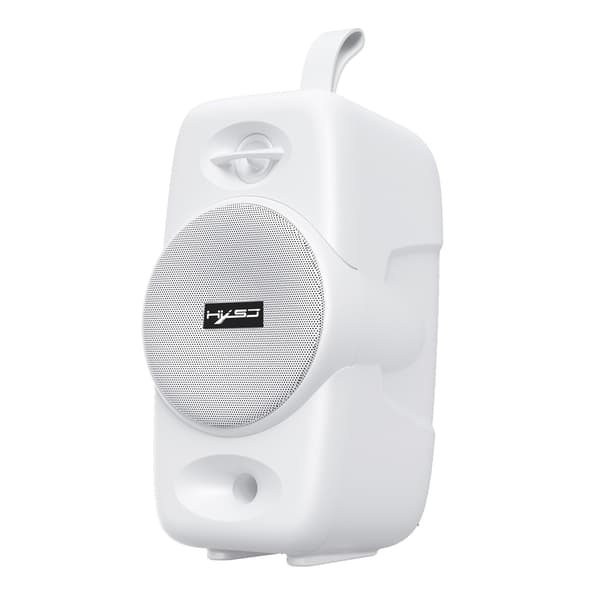 White Mobile Speaker Bluetooth 5.0 Desktop Wireless Speaker Subwoofer Audio Support TWS