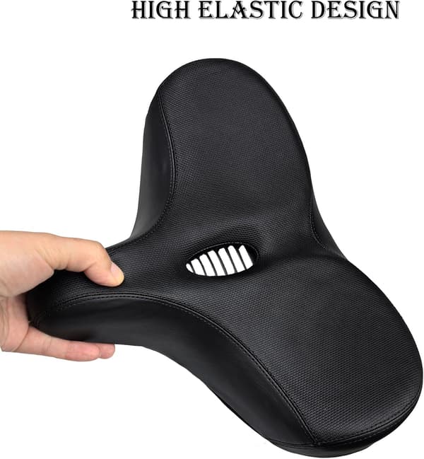 Extra Wide Painless Bicycle Saddle Comfortable Bike Seat - Extra Wide Soft Padding Breathable Ergonomic