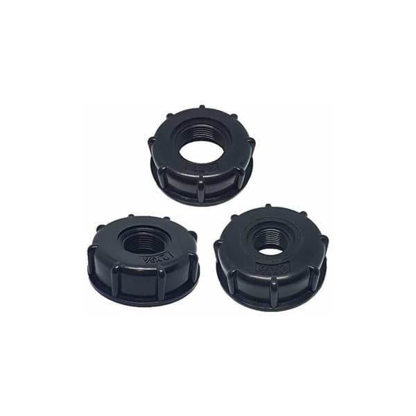 Quick Installation Coupling for Garden Water Tank, Universal IBC Tank Adapter with Sealing Ring, High-Quality Plastic Coarse Thread Inlet for