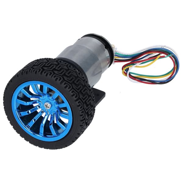 6 mm aksel-encoder-motorsæt med monteringsbeslag til DIY Smart Car Robot – DC6 V JGB37-520 200RPM