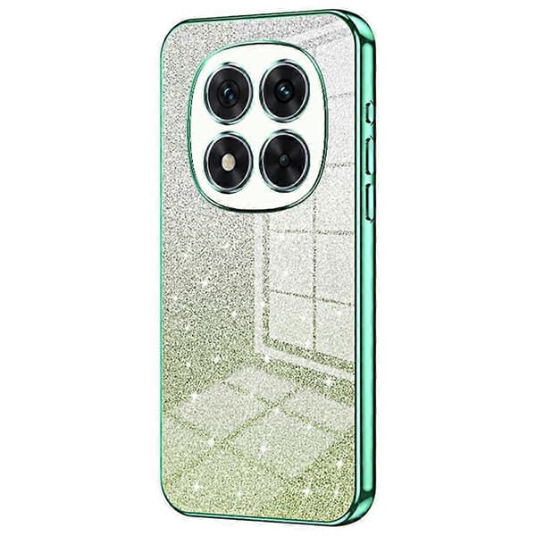 Electroplated Gradient Glitter TPU Phone Case for Xiaomi Redmi Note 14 Pro 5G - Green Multicolor Green Green Green Multicolor