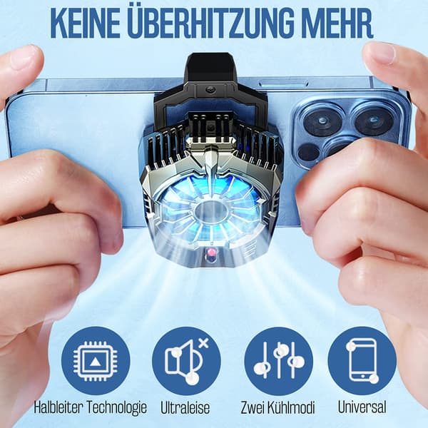 Phone Gaming Cooler, Universal Compatibility with iPhone Android Smartphones, Advanced Cooling Technology for Optimal Performance, High-Quality ABS