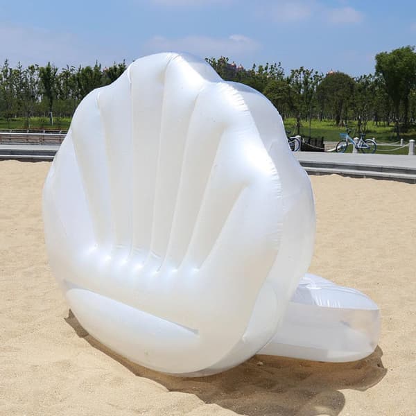 Inflatable Clam Pool Float Giant Mussel Shell with Pearl for Adults