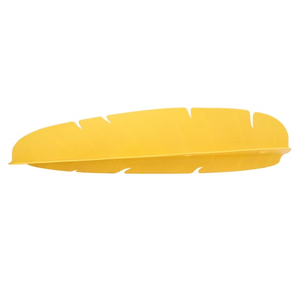 Elastisk Gjenbrukbar Sprutbeskytter for Vask med Bananblad for Oppvask Grønnsaker Vask Gul