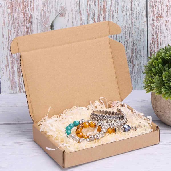 Corrugated Cardboard Boxes for Secure Shipping, Crush-Resistant Mailers with Easy-Assemble Design, No Glue or Tape Needed, Flat Pack