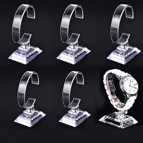 6 stk C Armbåndsur Displaystativ Stor+Lille