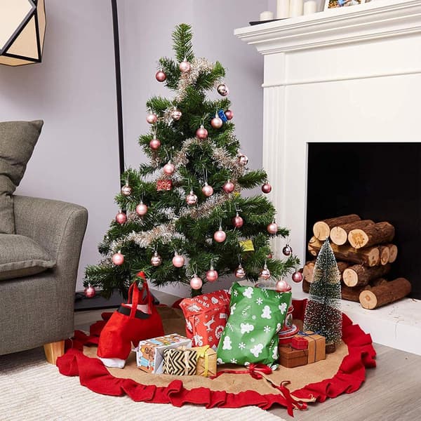 Christmas Tree Baubles - 24-pack Pink Set For Fantastic Tree Decoration