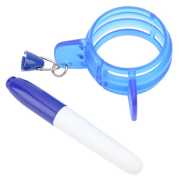 Circle Golf Ball Line Marker Tool 360 Degree Golf Ball Line Marker Drawing Alignment Tool for Putting with Blue Pen