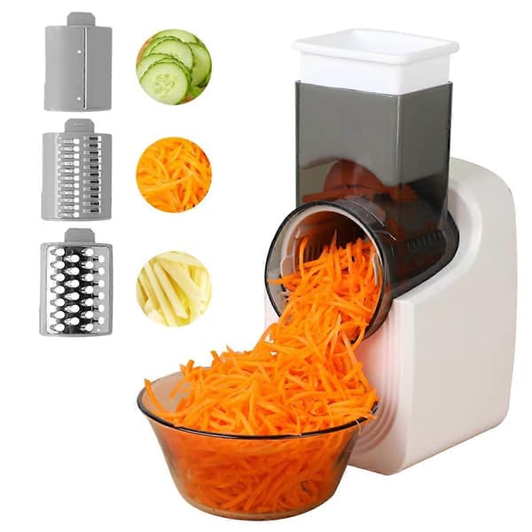 Electric Cheese Grater, Multifunctional Electric Slicer, Vegetable Cutter, Salad Maker, Food Processor