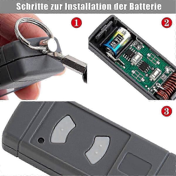 2-pack garage door manual transmitter for Hormann HSE2-40, HS4-40, HSM4-40, 40.685 MHz garage remote control