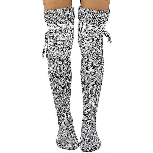 Women's Warm Over-the-Knee Socks - Casual Wool Winter Socks