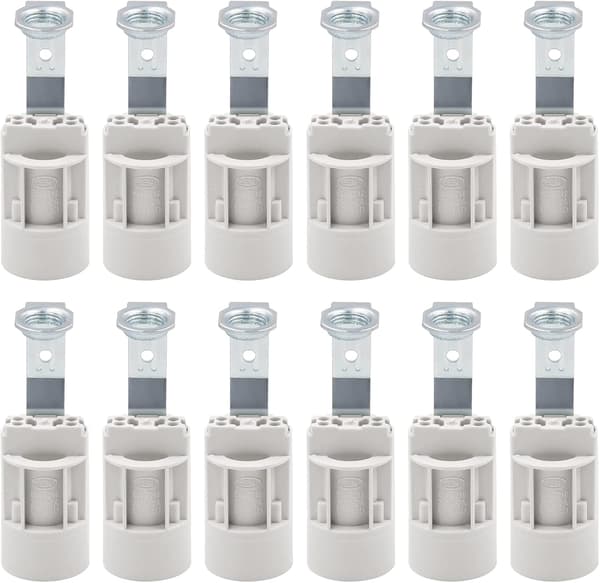 E14 lamp holder, common adjustable chandelier holder (12 pieces)