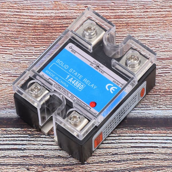 Single-phase Solid State Relay 70-280VAC Input 24-480VAC Load AC SSR Electrical Equipment for CNC Machines (BERM-1 A4880（80A）)