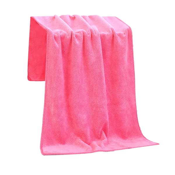 Professionell snabbtorkande mikrofiber frisörhandduk 2-pack (rosa)