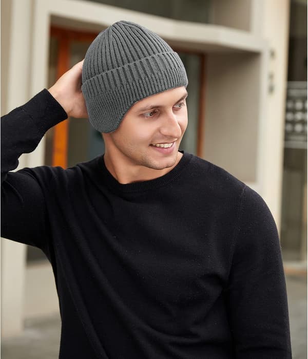 Women's Winter Hat, Men's Beanie, Knitted Hat with Earflaps