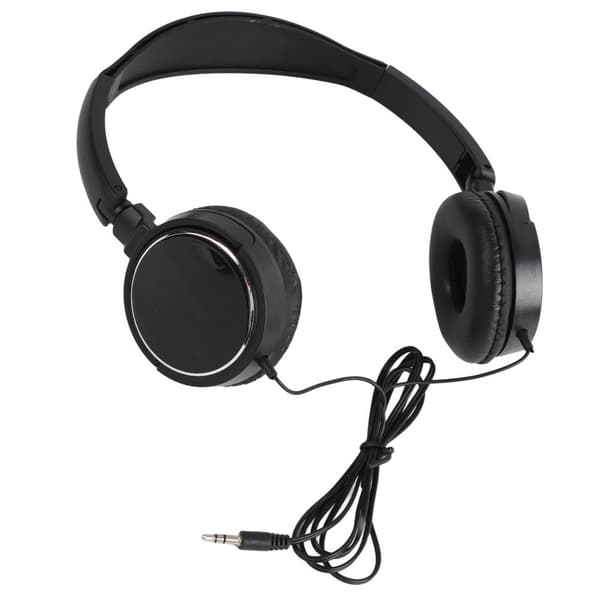 Kompakt sammenleggbart kablet hodesett – Stereo HiFi musikk hodetelefoner