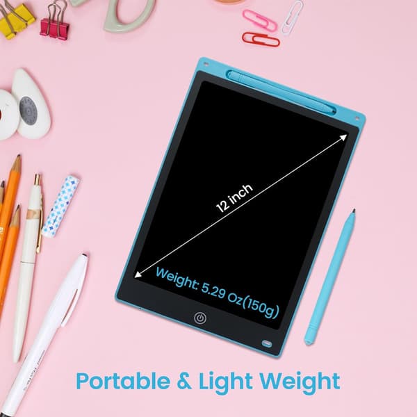 Digital tegneplade til børn - Praktisk LCD, 12\" tablet + pen