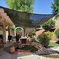 Shade Net 8 Pin Shading 80% Reinforced Thickened Shade Sail, Greenhouse Windproof Net with Grommets (3x4m)