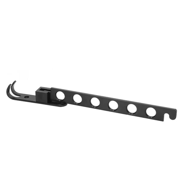 Foldable Clothes Hanger Space-Saving 90 Degree Foldable Drying Rack for Laundry 6 Holes Black