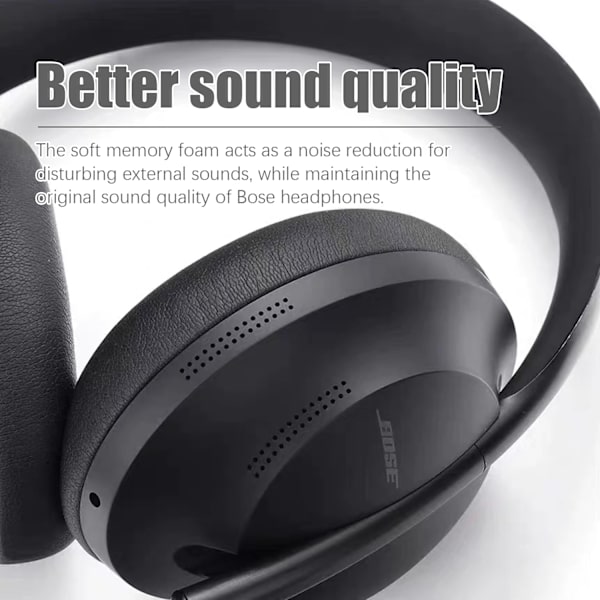 Øreputer for Bose 700/NC700 kunstlær 1 par Svart