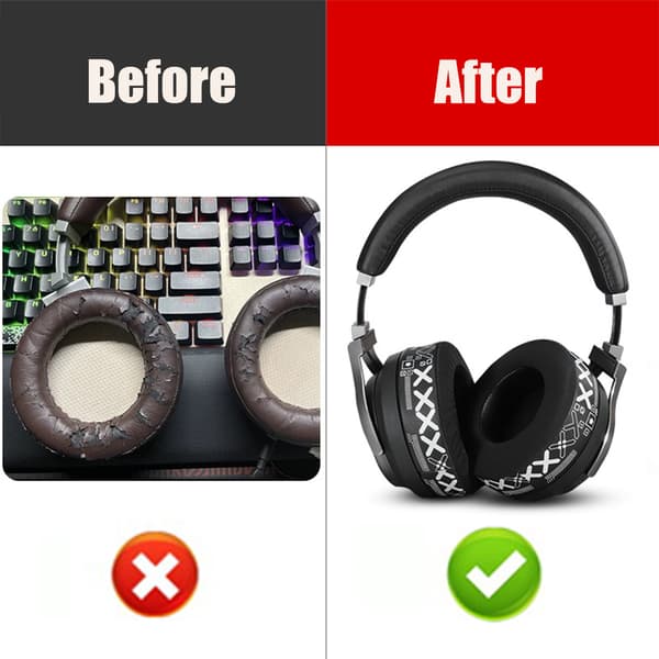Erstatningsøreputer for Corsair Virtuoso RGB WIRELESS SE Black&White